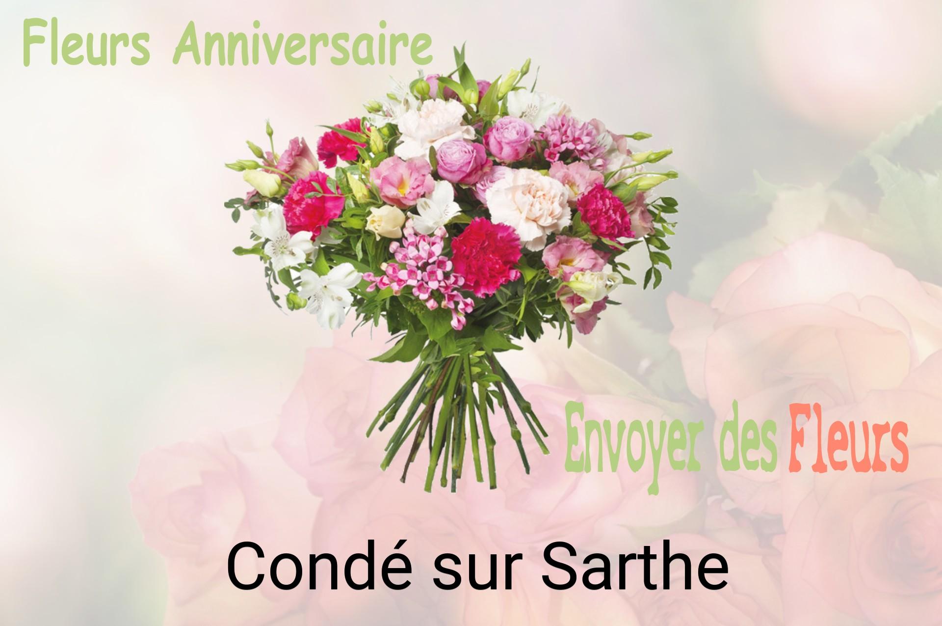 Bouquet de fleurs d’anniversaire livré à Condé-sur-Sarthe