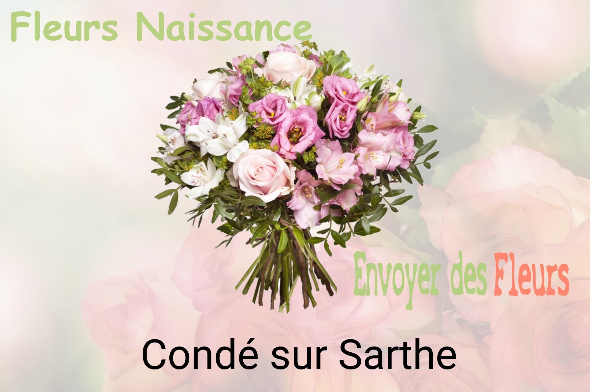 Bouquet de fleurs de naissance livré à Condé-sur-Sarthe